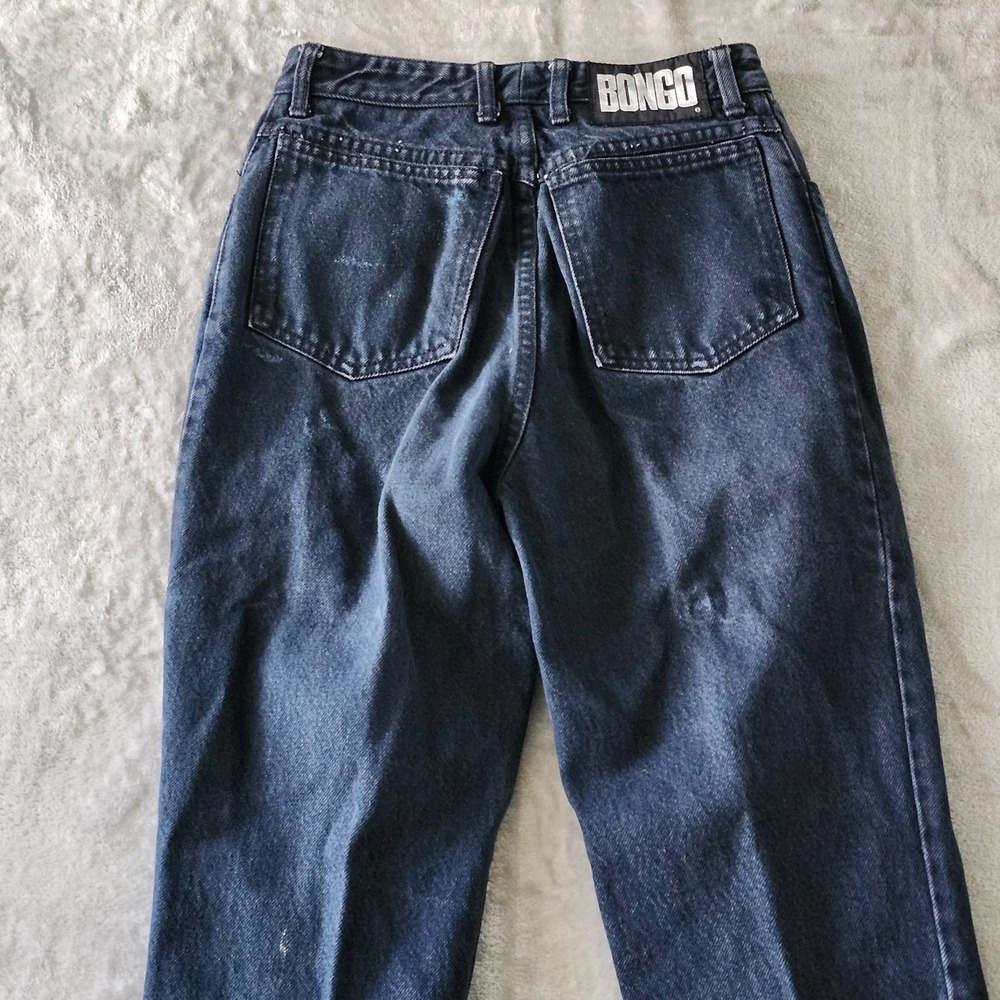 Vintage BONGO Size 5 High Rise Mom Jeans Tapered Leg Denim Gene Montesano USA - Picture 11 of 14